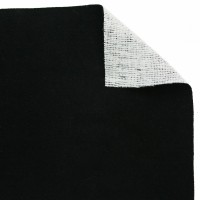 Замша искусственная «Pelt» (черная, ширина 1,4 м., толщина 0,7 мм.)
