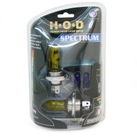Лампы галогенные «H.O.D» SPECTRUM H7 (55W, SUPER YELLOW, лампочки T10 в комплекте)