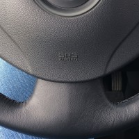 Оплетка на руль из натуральной кожи Nissan Almera III (G11, G15) 2012-2018 г.в. (для руля без штатной кожи, черная)