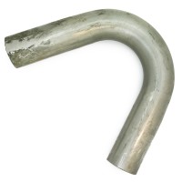 Труба гнутая Ø55, угол 135°, длина 425 мм (нержавеющая сталь)